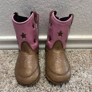 Baby girl cowboy boots size 4